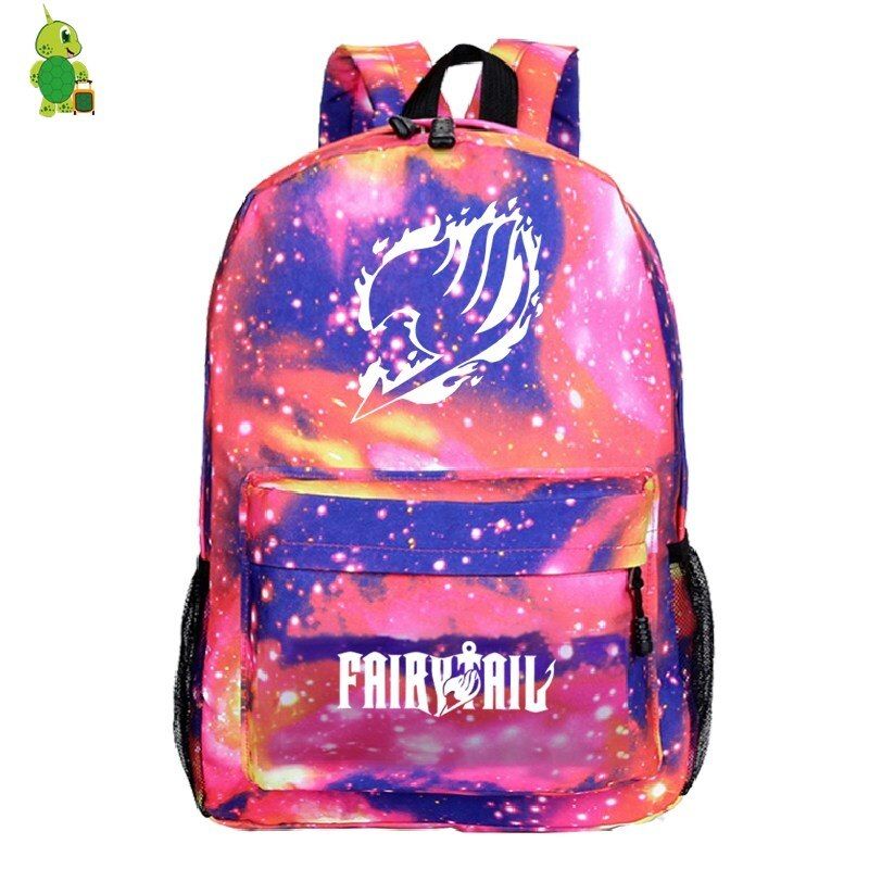 Mochila Fairy Tail Backpack Anime Casual Travel Shoulder Bags School Bags for Teenagers Women Men Laptop Backpack Kids Book Bags