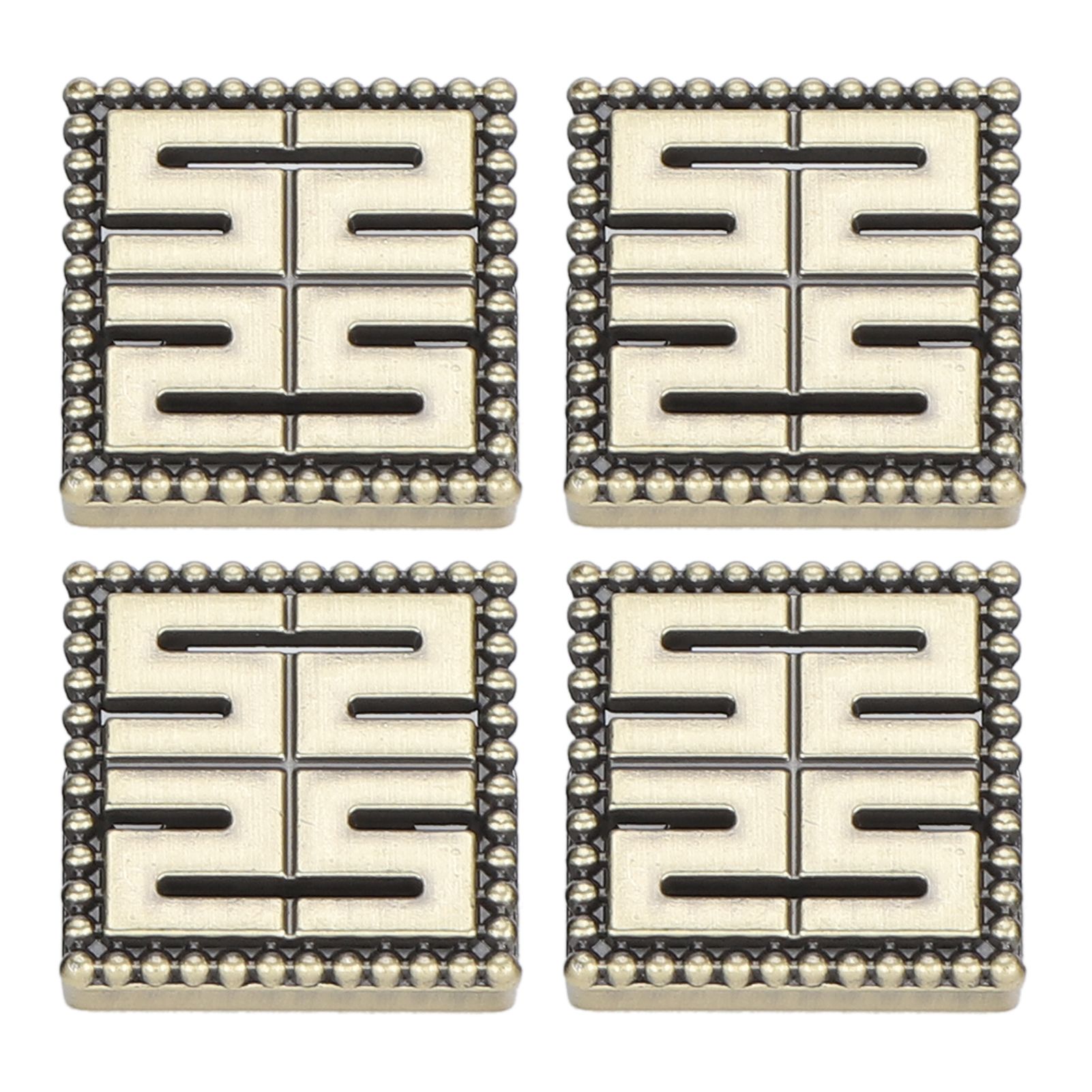 Metal Decorative Buckle Beautiful and Practical Wear‑resistant with 4 Sets for Bag Decoration