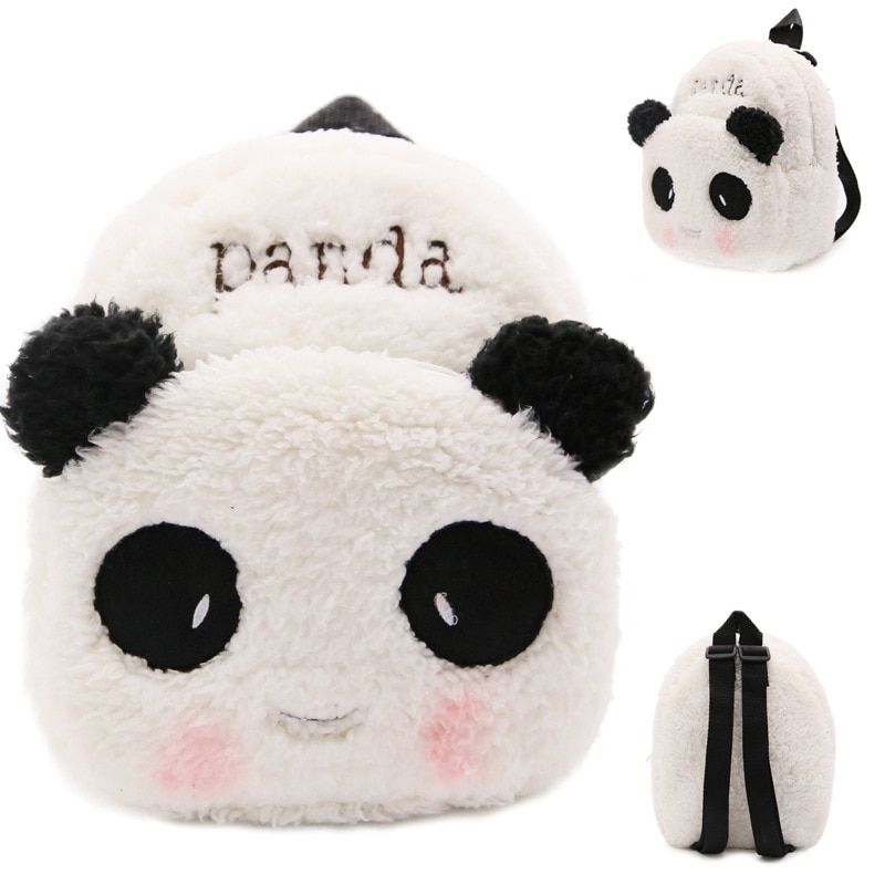 Cute Cartoon Super soft Plush Children School Bag Backpack Baby Boy Girl Children Character Monster Kids Small School Bag