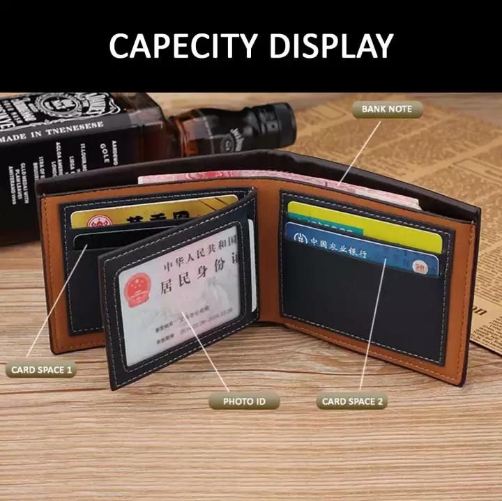 Vintage Men PU Leather Brand Luxury Wallet