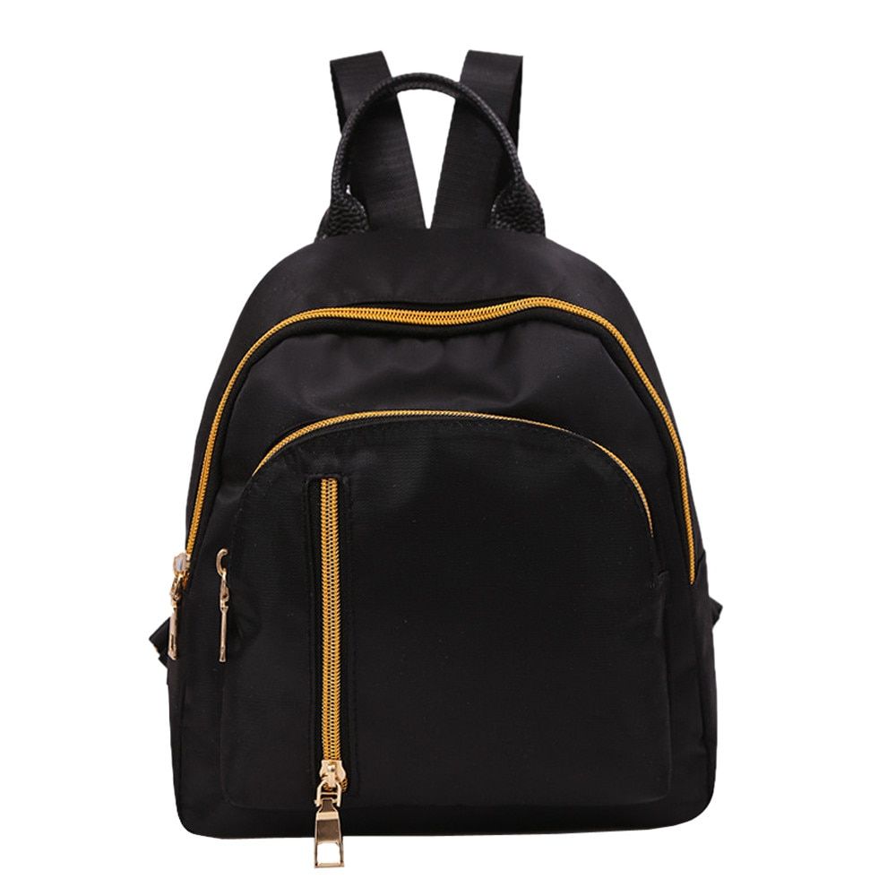 Women Small Backpack Waterproof Travel Rucksack Zipper Closure Casual Backpacks Oxford Cloth Daypack Student Schoolbag #YJ