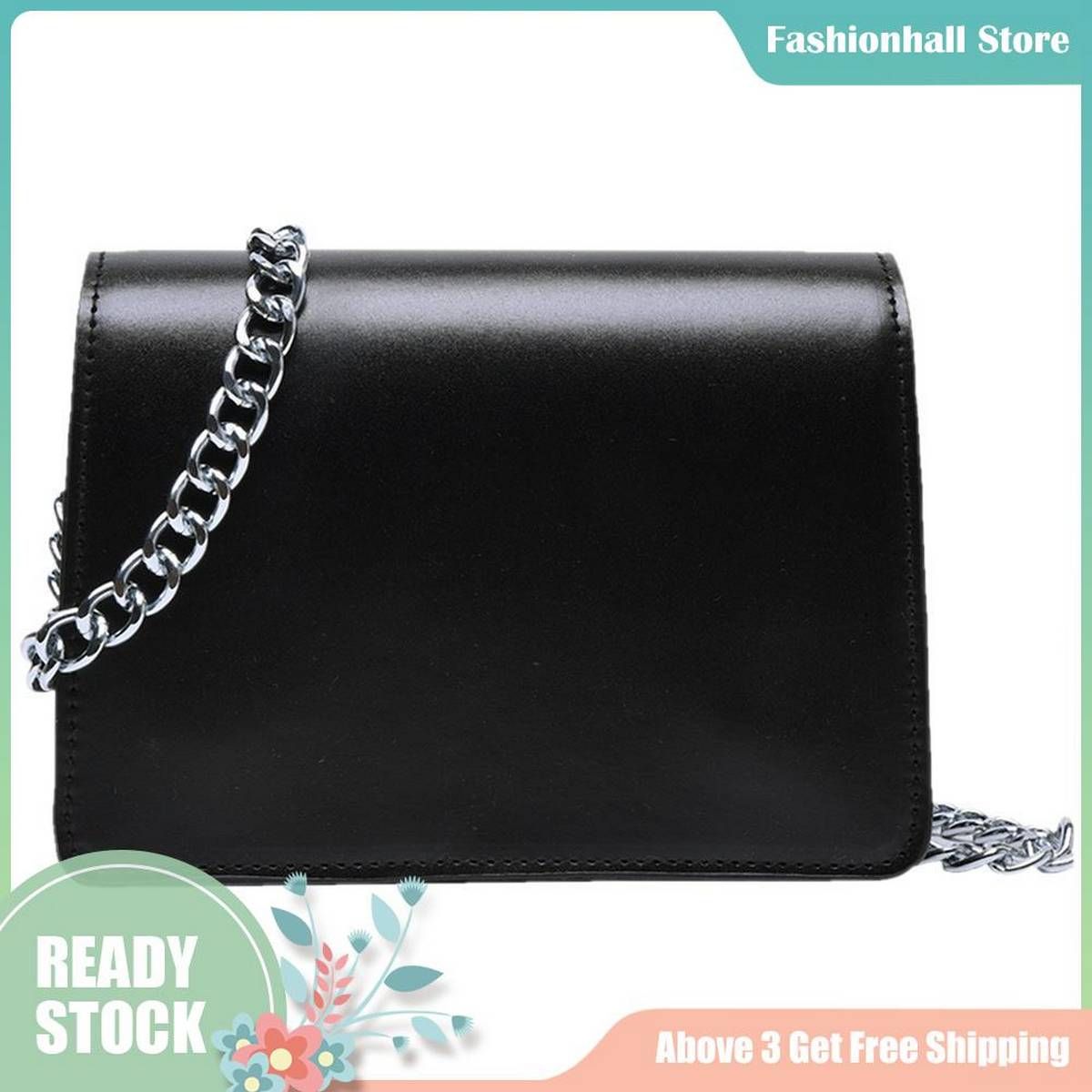 Handbags Delicate Texture Fashion Solid Color Crossbody Handbag Women Leather Chain Messenger Bag