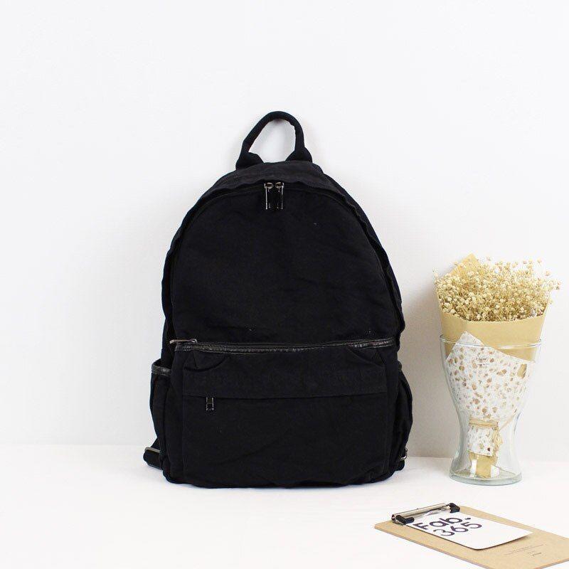 Large Capacity Cotton Canvas Backpacks Shoulders Bag Women Fabric Backpack School Bagpack for Girls Casual White Back Pack
