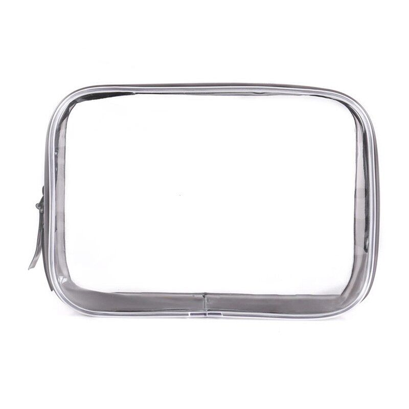 Travel PVC Cosmetic Bags Women Transparent Clear Zipper Makeup Bags Organizer Bath Wash Make Up Toiletry Pouch 4 Sizes