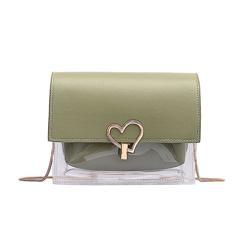 【BestGO】New Bag Transparent Small Square Bag Chain Mother-In-Law Female Bag