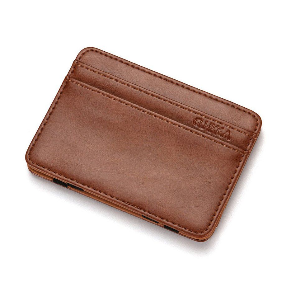 PU Material Wallet Men's Creative Fashion Color Matching Bank Credit Card