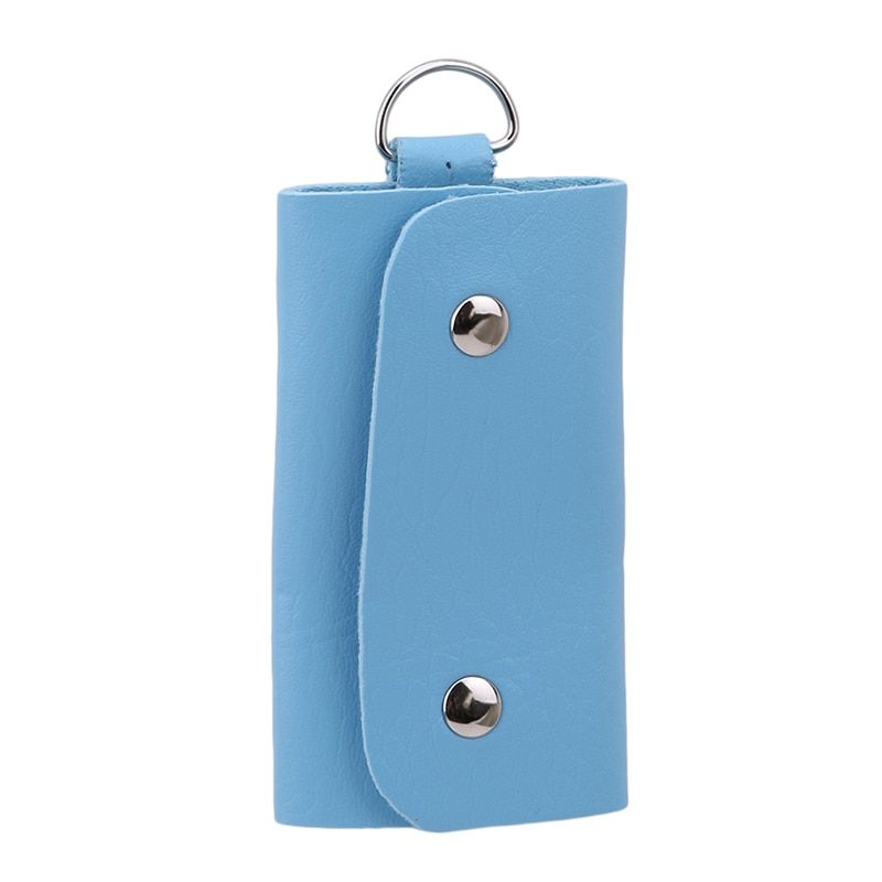 2019 Women Men PU Leather Car Key Holders Keys Organizer Key Wallets Car Keychain Leather Housekeeper Key Wallet Cover 8 Colors