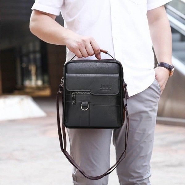 PU Leather Messenger shoulder Bag For Men