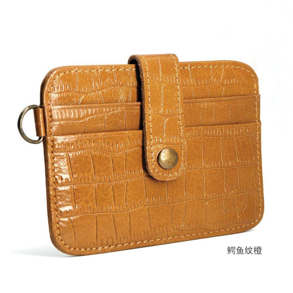 2020  Leather Visiting Cards Men Wallet Business Card Holder Bank Cardholder Cow Pickup Bus Card Holder Passport Cover