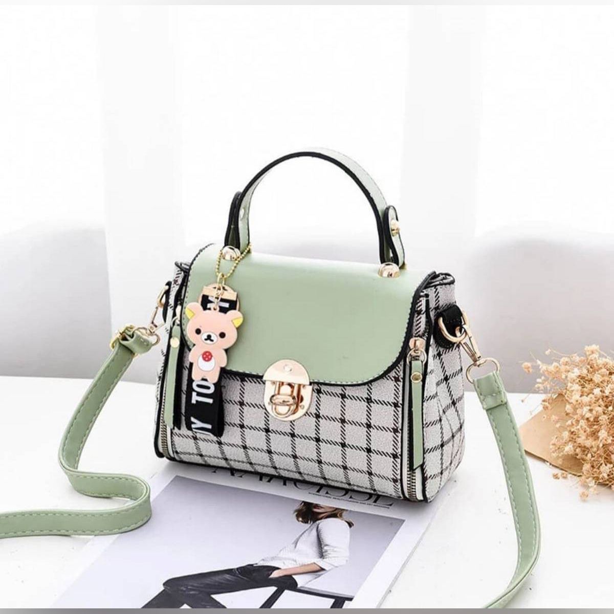 Ladies Shoulder Bags New Cute Type Pu Girls Diagonal Bag Color Matching Casual Small Square Bags