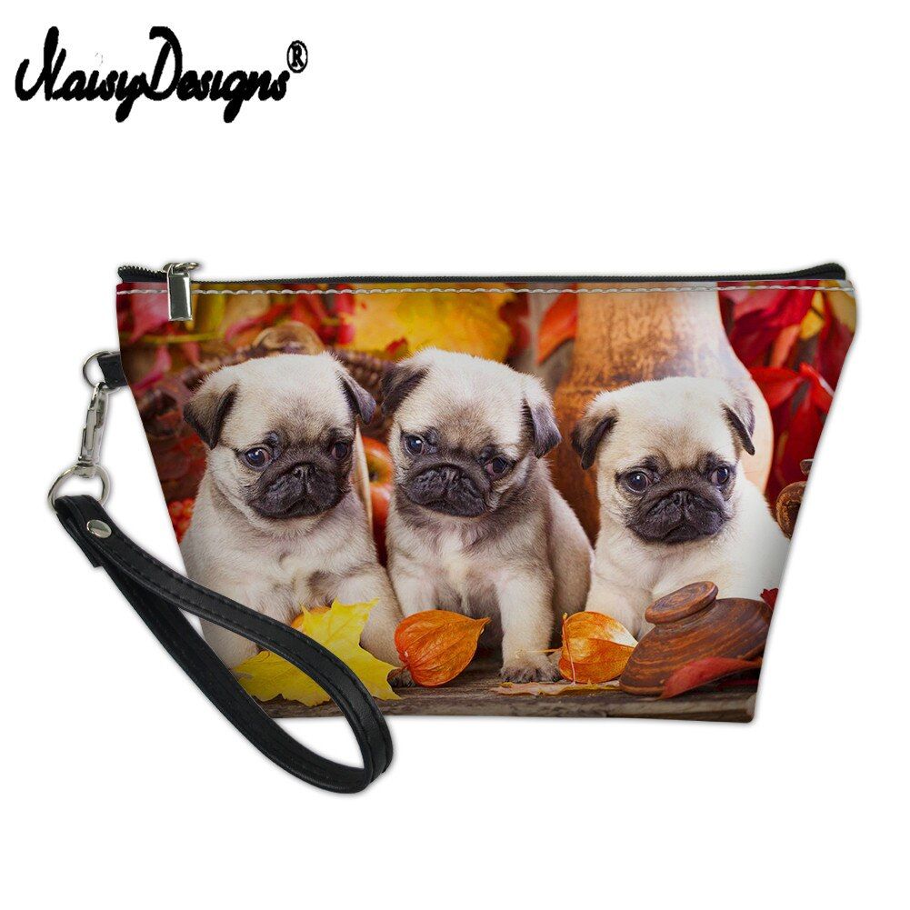 NoisyDesigns Custom Image Women PU Makeup Bag 3D Print Cosmetic Case Pouches For Travel Ladies Girls Storage Beauty Box DropShip