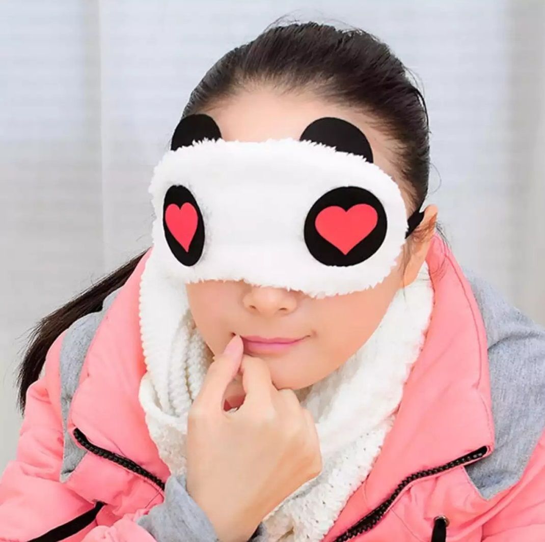 Eye Maskk Soft Padded Sleep Travel Shade Cover Travel Sleeping Eye Maskk Panda Relaxing Ice Or Hot Compress Eyeshade Maskk On Eyes For Sleeping
