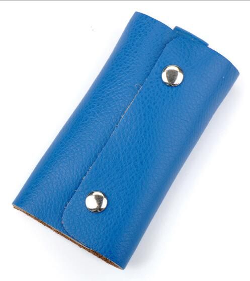 Leather Key Case Card Holder Bag Wallet Housekeeper Keychain Key Organizer Case Cover Key Pouch Portachiavi Pelle