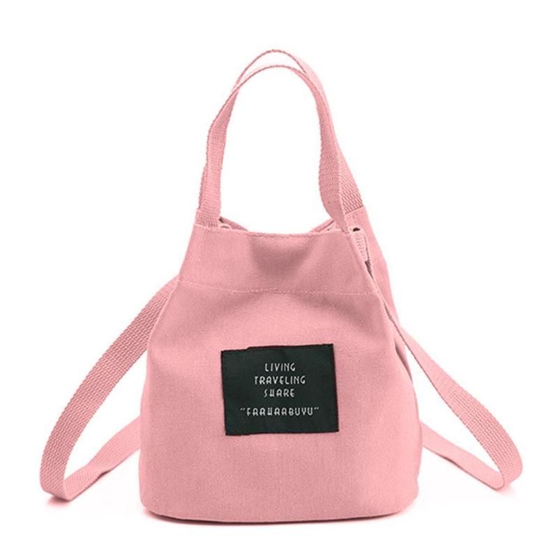 Women Designer Canvas Letter Handbag Bucket Bag Female Print Bucket Fashion Messenger Bag Canvas Crossbody Bags Dropshipping