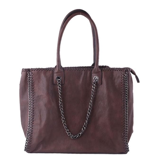 Brown Leather Shoulder Bag For Women