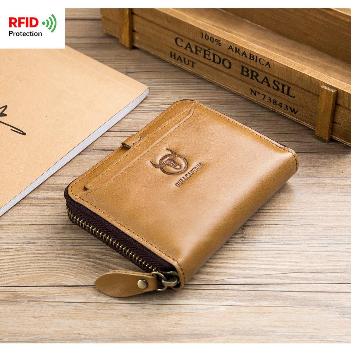 bull captain luxary leather wallet for men 100% leather