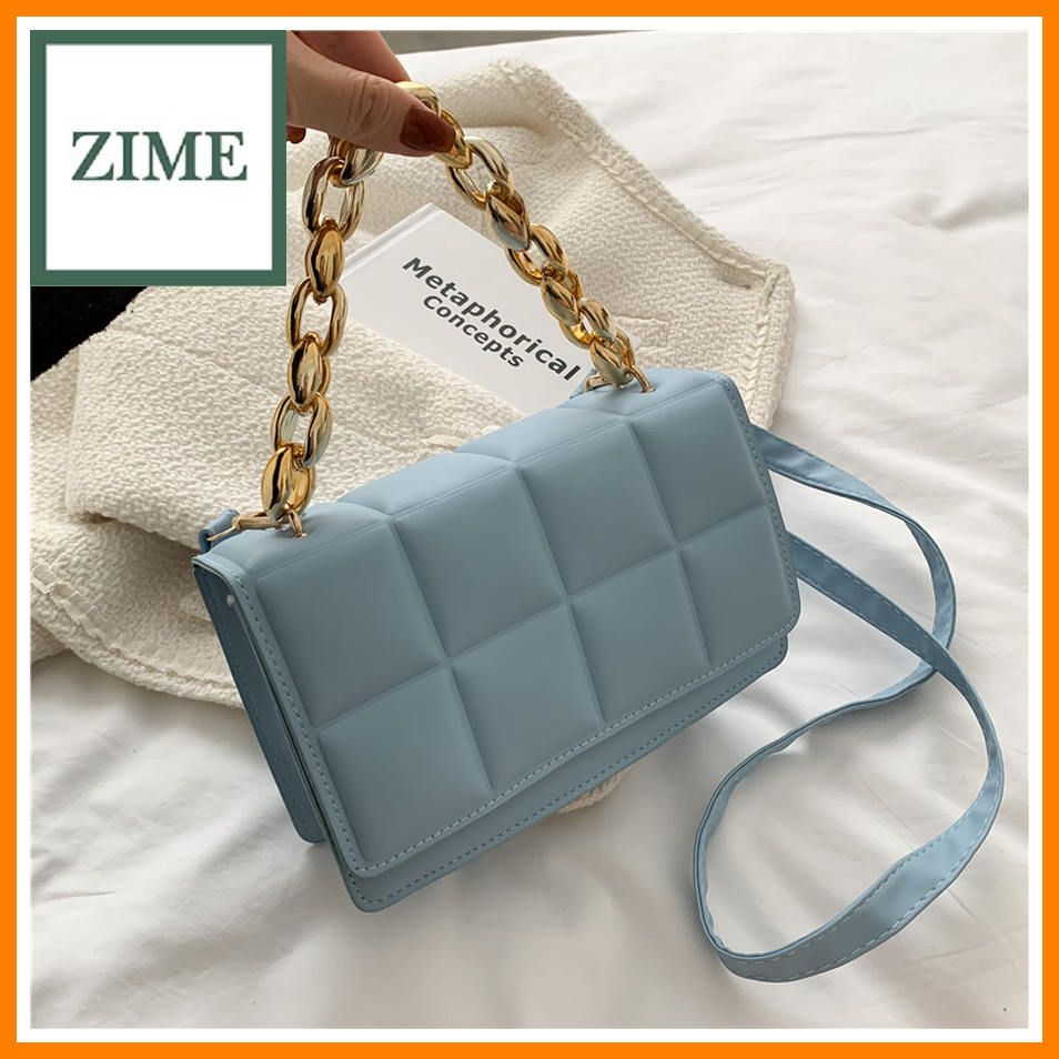 French minimalist design chain Western-style small square bag women's bag  new trendy casual and practical one-shoulder messenger bag