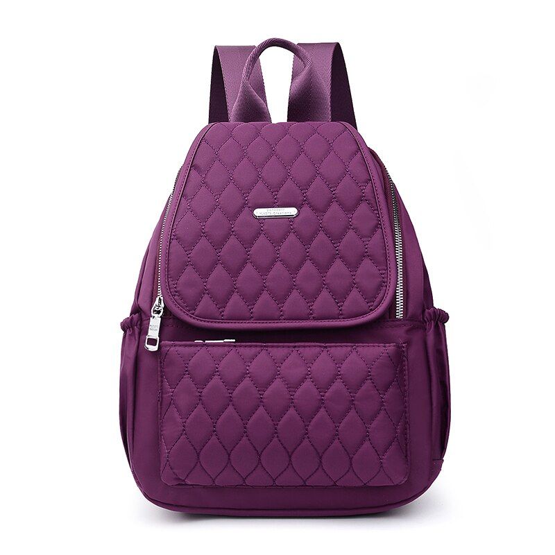 Vento Marea Travel Women Backpack School Bag For Teenage Girl 2021 New Waterproof Nylon Shoulder Bag Multi Pocket Black Rucksack