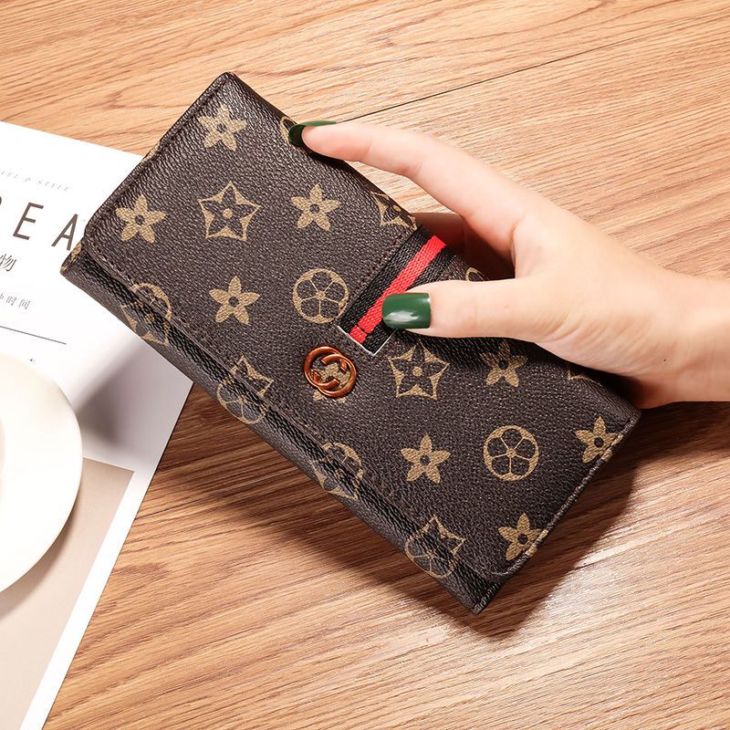 Fashion Ladies Long Wallet Buckle Card Bag Clutch Money Bag