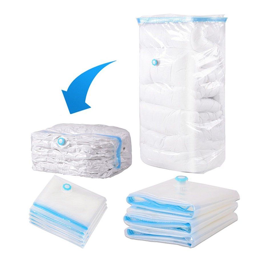 Plastic Transparent Storage Bag Vacuum Sealed Compressed Organizer Package Bag