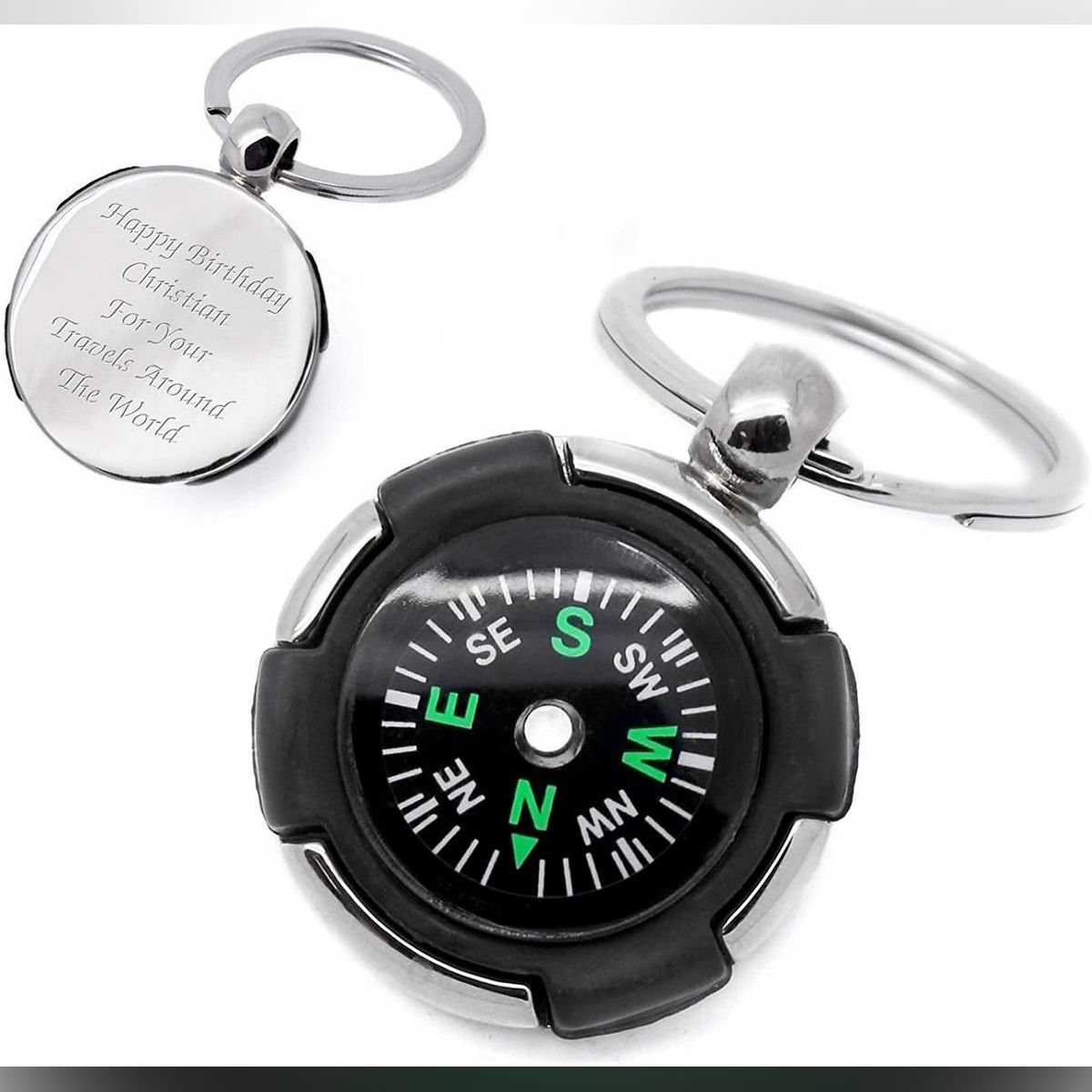 Compass Key Ring