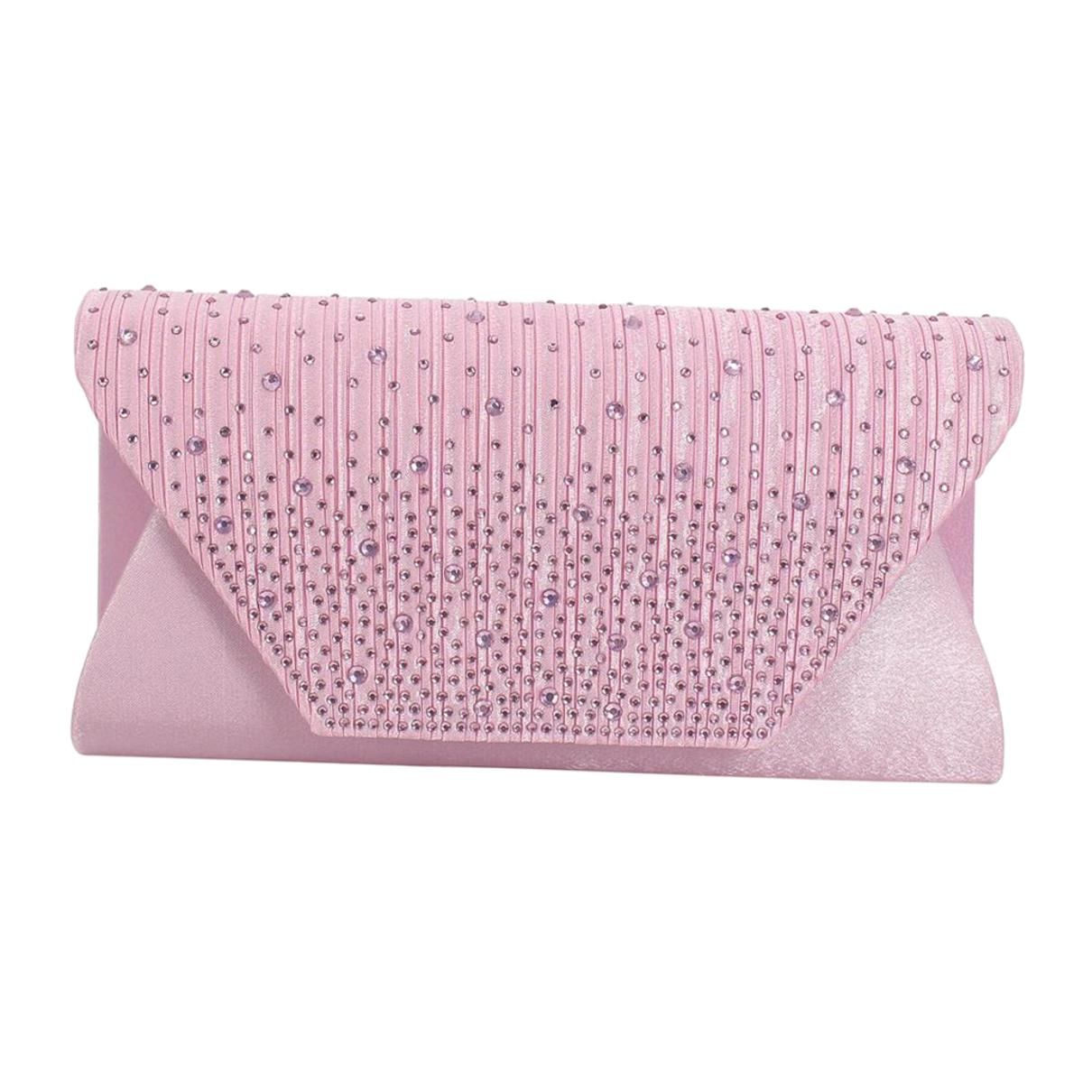 Glitter Rhinestone Clutch Purse Bridal Cocktail Evening Bag Handbag