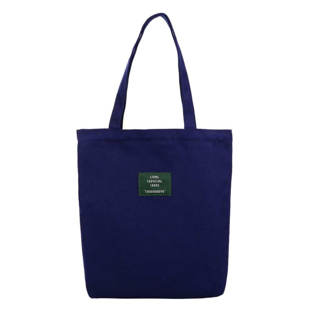 Cute Duck Printed Women Handbag Canvas Shoulder Bag Girls Zipper Shopping Bag Casual Travel Handbag Large Capacity Totes Women