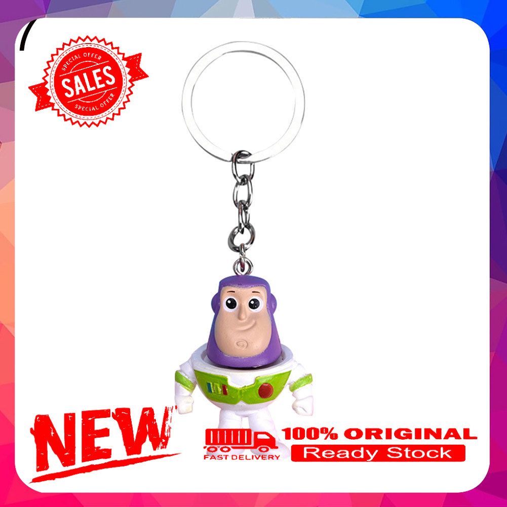 Cartoon Cute Buzz Lightyear Figures Woody Lotso Keychain Key Ring Pendant Gift