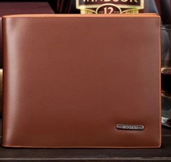Bogesi fashion men custom wallets short design male purse pocket wallet pu leather wallet