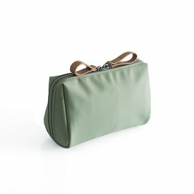 PURDORED 1 Pc Korean Style Solid Cosmetic Bag Women Bow Tie Makeup Bag Waterproof Travel Neceser Wash Bag Case Bag Organizer
