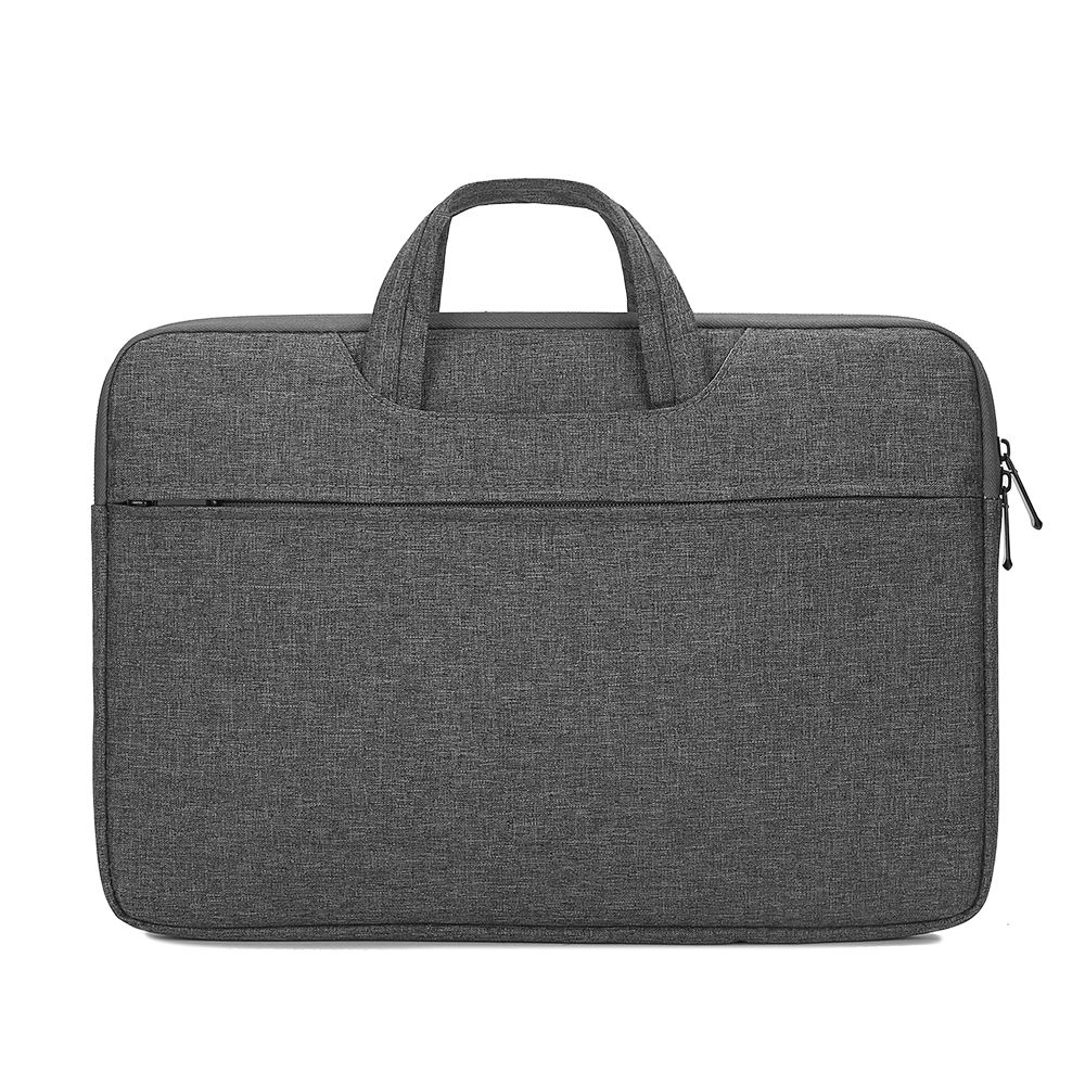 Multifunctional Laptop Bag 15.6 inch Laptop Case Waterproof Nylon Laptop Bag Briefcase Leisure Business Handbag Light Grey
