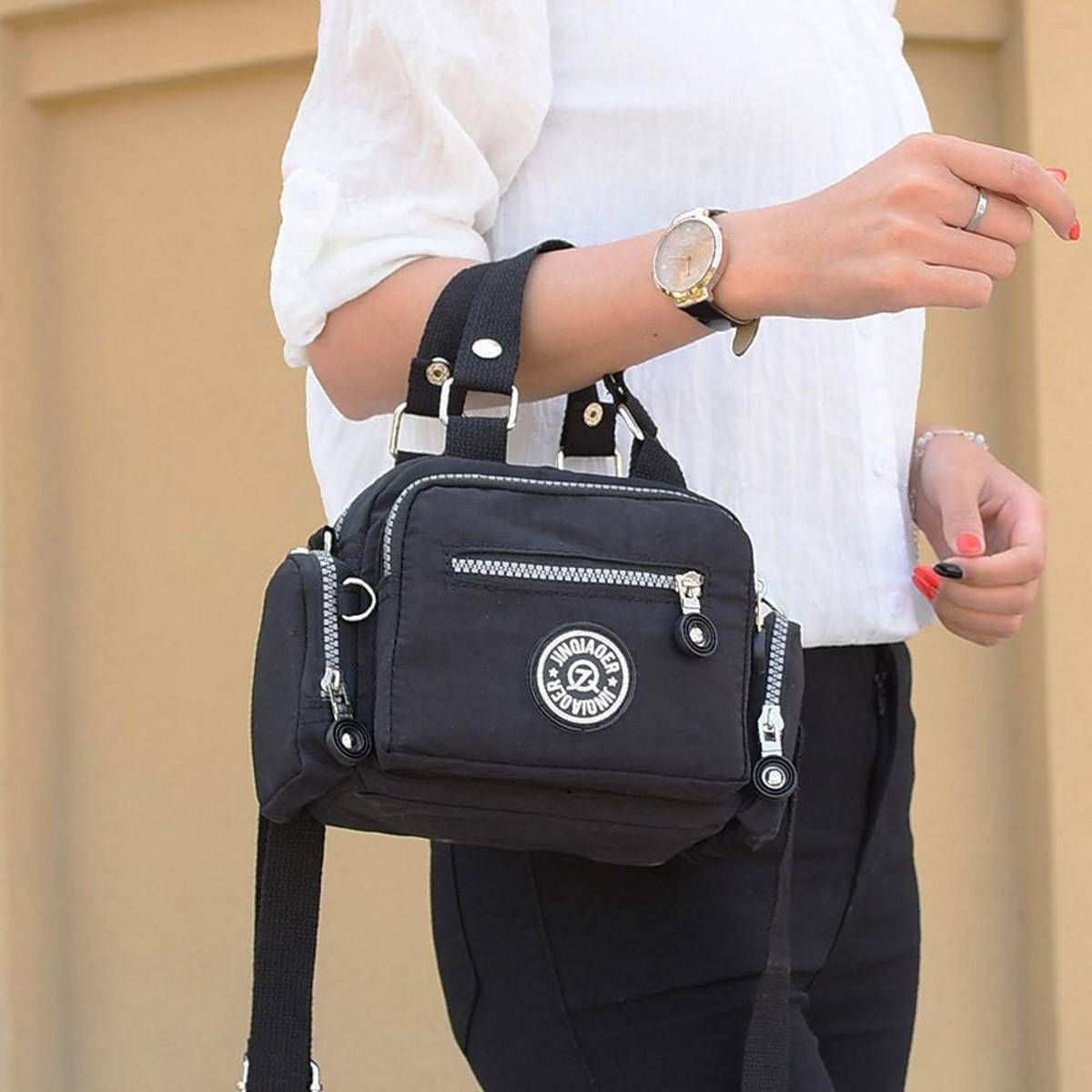 Waterproof Nylon Handbag Shoulder Diagonal Bag Messenger DB
