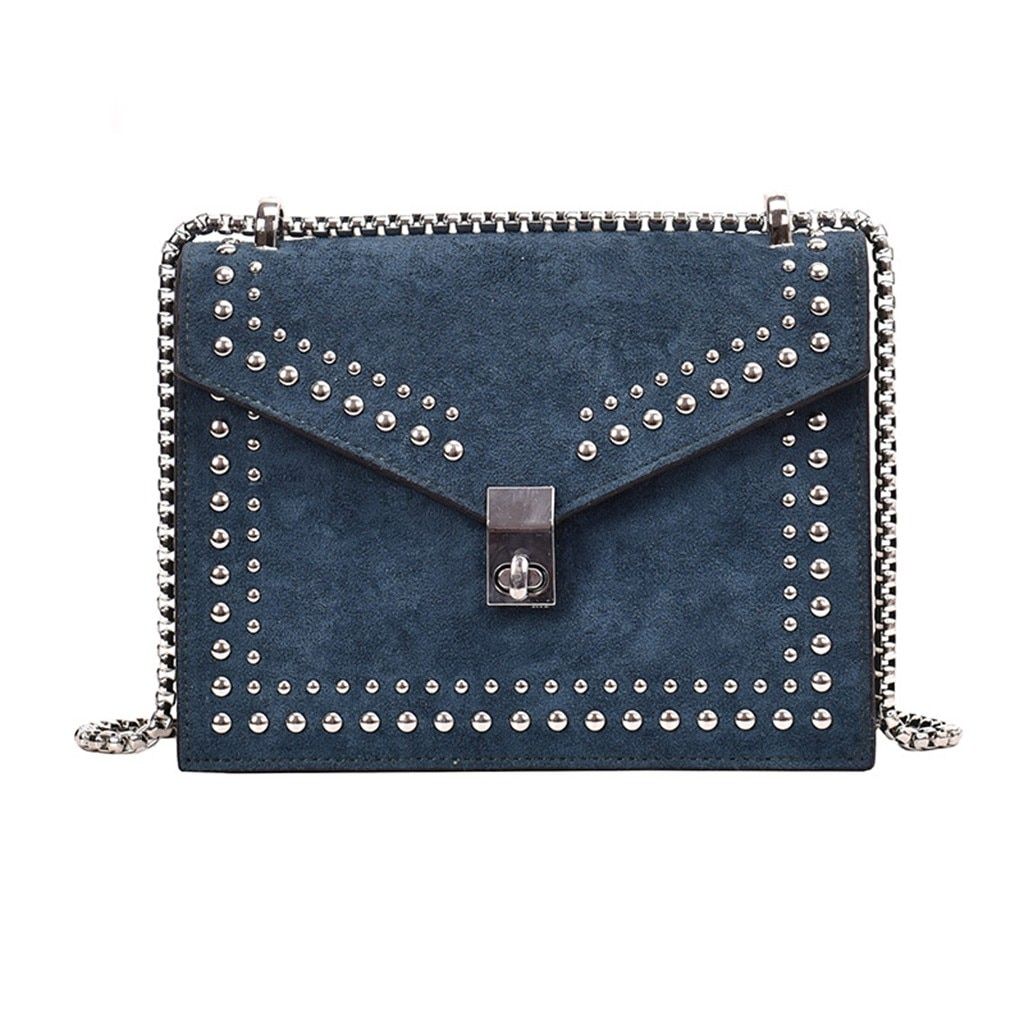 Fashion Scrub Leather Small Shoulder Messenger Bags For Women 2021 Chain Rivet Lock Crossbody Bag Female Travel Mini Bags #38