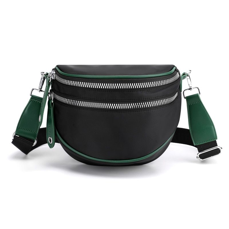 Vento Marea Saddle Shoulder Bag For Women New Nylon Wide Strap Crossbody Bag Quality Waterproof Soft Small Purse & Handbags