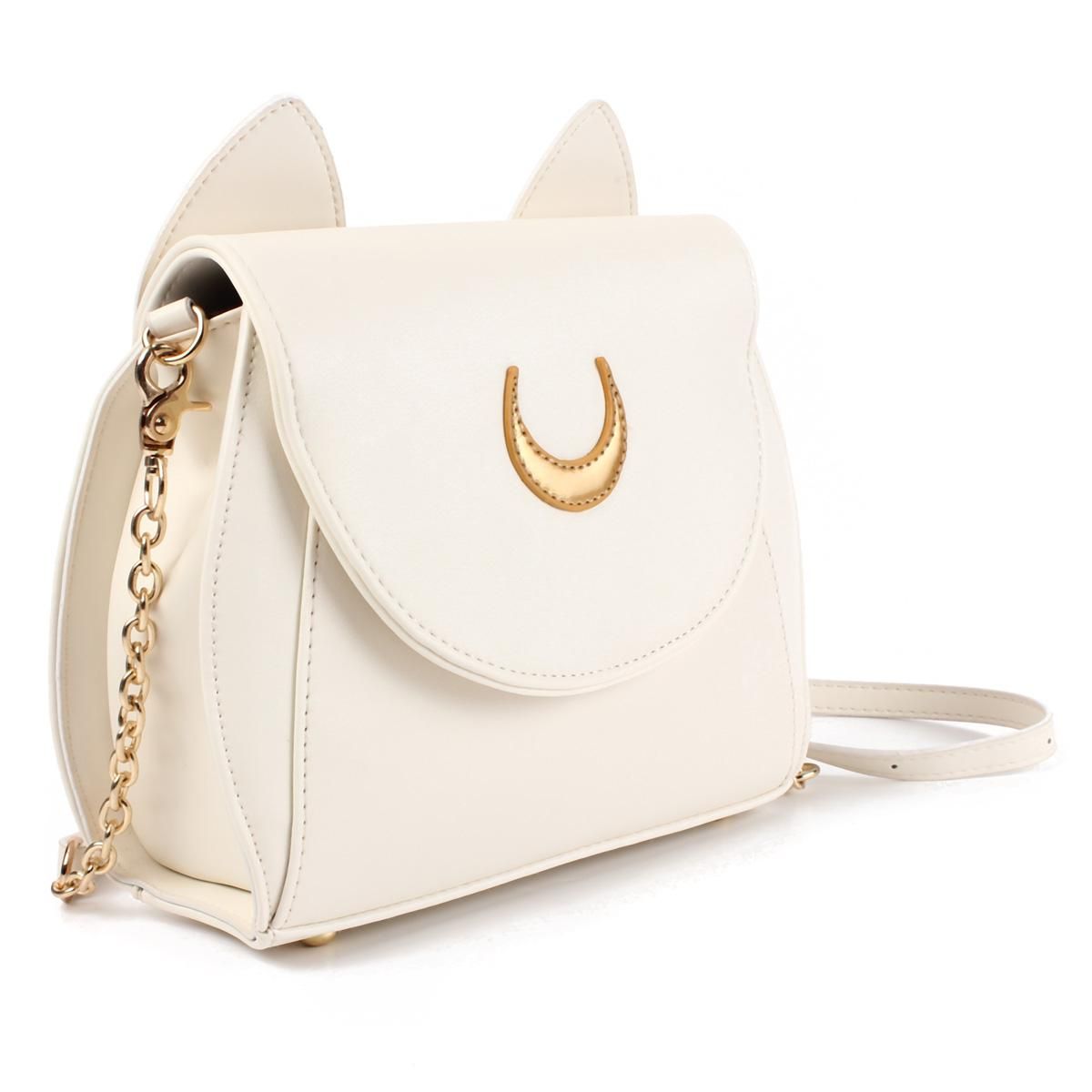Cosplay Sailor moon leather Style Women Girl Handbag Shoulder Bag White