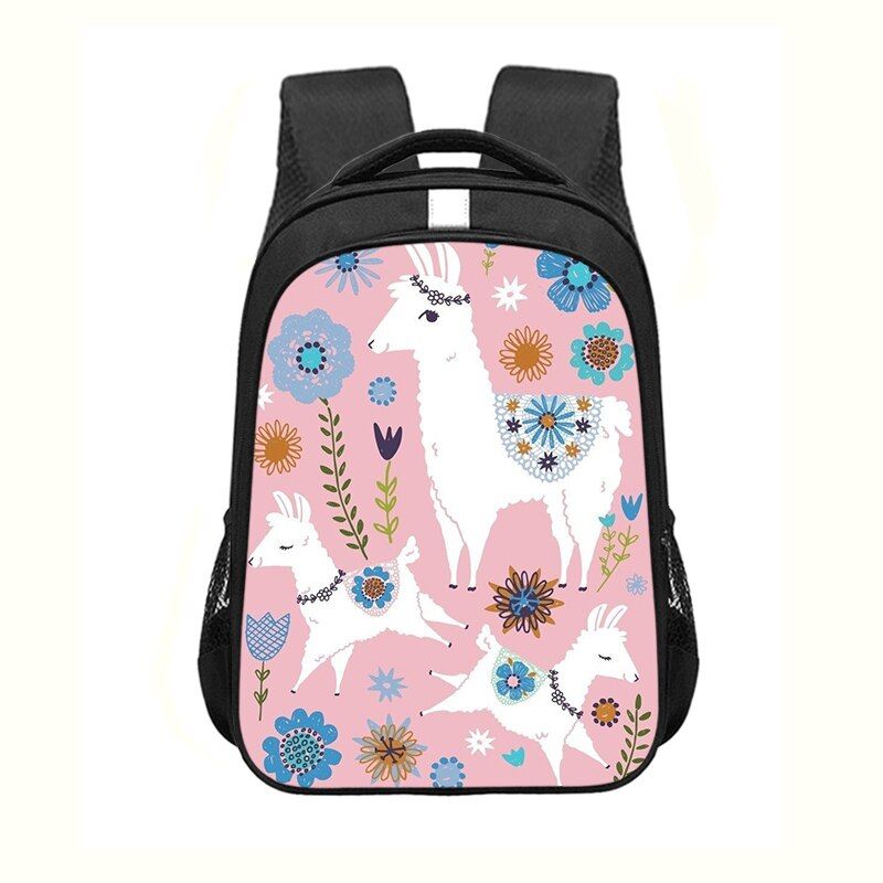 Cartoon Sloth / Alpaca Backpack Young Women Men Rucksack Children School Bags for Teenager Girl Schoolbag Boy Bookbag Travel Bag