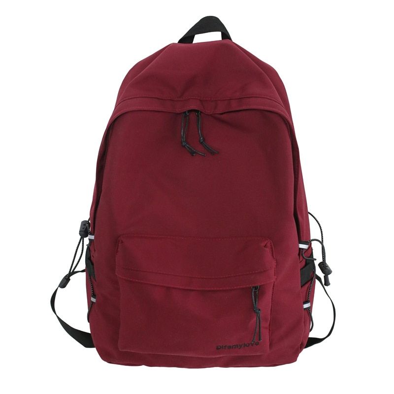 Solid Color Women Rucksack Large School Bag Backpack for Teenage Girls Fashion College StuBack Pack Mochila Feminina 2 Size