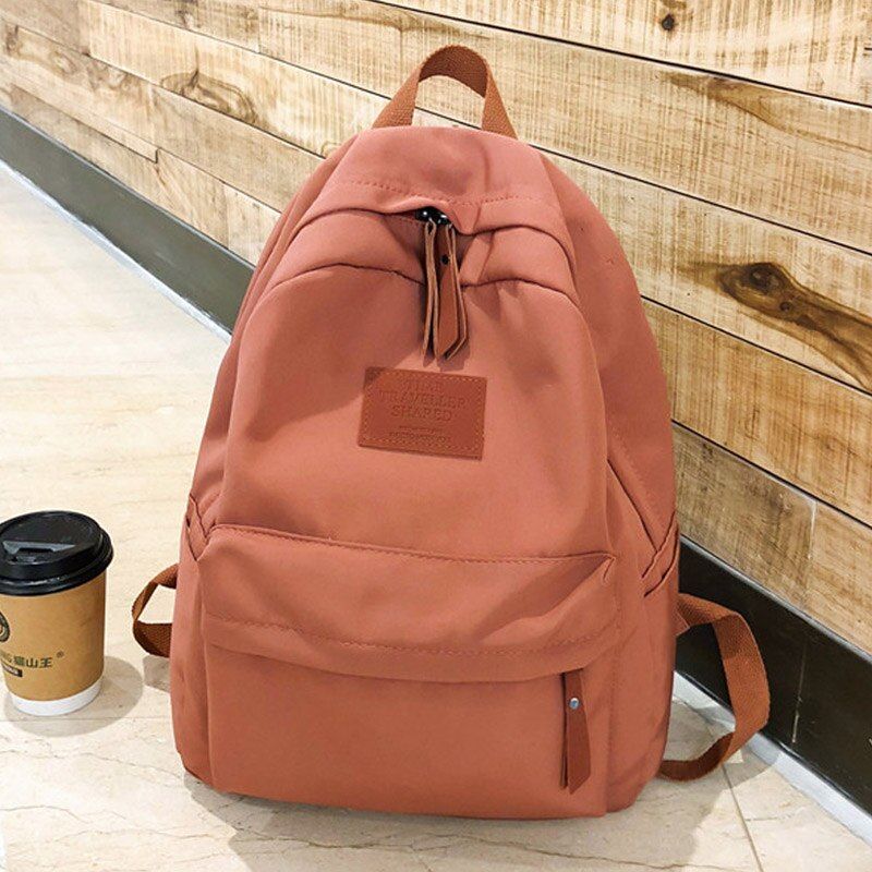 CESHA Pretty Style Women Backpack High Quality Waterproof Nylon School Backpack Fashion Simple Blank Design Female Backpack SAC