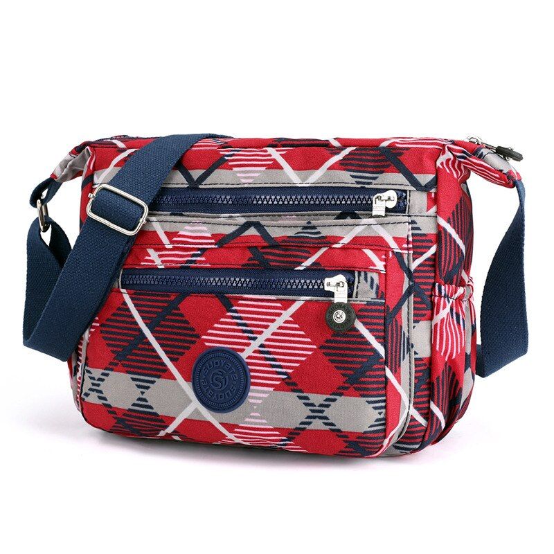 Waterproof Nylon Women Shoulder Bag Casual Women Handbags High Quality Female Multi-pocket Zipper Messenger Bag Bolsas