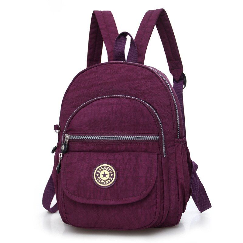 Women School Bag Fashion Shoulder Rucksack Ladies Bookbags Nylon Satchel Travel Nylon Small Backpack Hand bag Shoulder Bag Gift