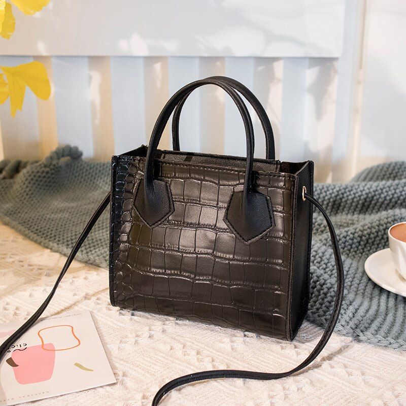 women bag Korean PU Flap Alligator Zipper Soft Fashion ladylike Shoulder Bags handbag purse high-capacity bag for teenage girls