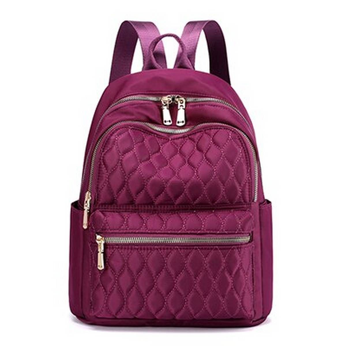 2020 new brand large capacity waterproof nylon ladies backpack high quality student bag ladies luxury diamond plaid backpack
