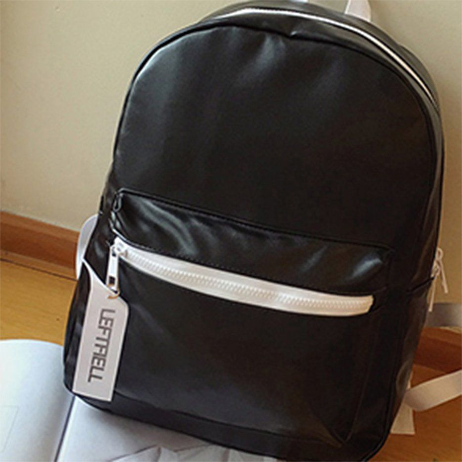 Korean Style Backpack Women Solid Colors School Bags for Teenage Girls