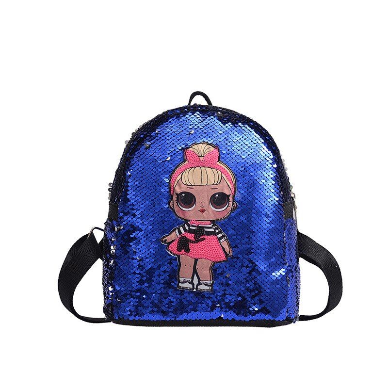 Zebella 2019 Fashion Women Backpack Mini Children Girls Babbit Bag Faux Leather Sequins School Bookbag Travel Backpack Rucksack