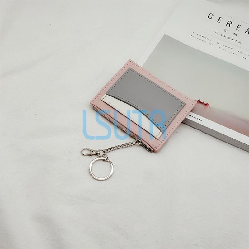 【BestGO】Korean Fashion Multicolor Zipper Wallet For Women Casual Ladies PU Leather Premium Quality Short Multi-card Cross Session Purse Card Holder