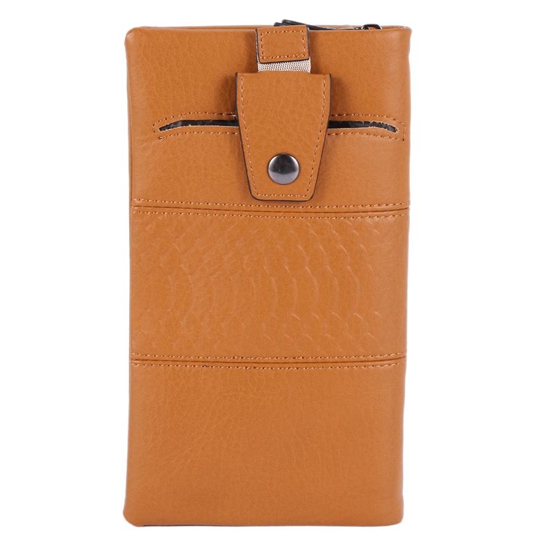 Design Women Wallet Long High Quality Female Clutch Zipper Wallets Big Capacity Purse Cell Phone Bag Pocket Yellow