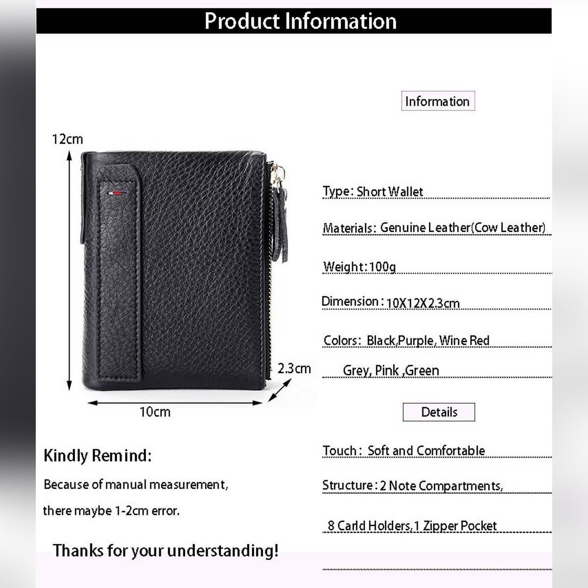 Esiposs Leather wallet man and female famous brand wallet case fashion cowLeather purse