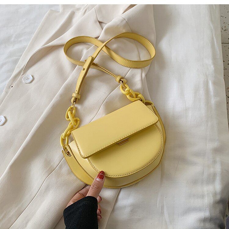 Crossbody Bags Female Handbags And Purses For Women Saddle Bags 2021 Designer Fashion Small Shoulder Bag PU Leather solid Color