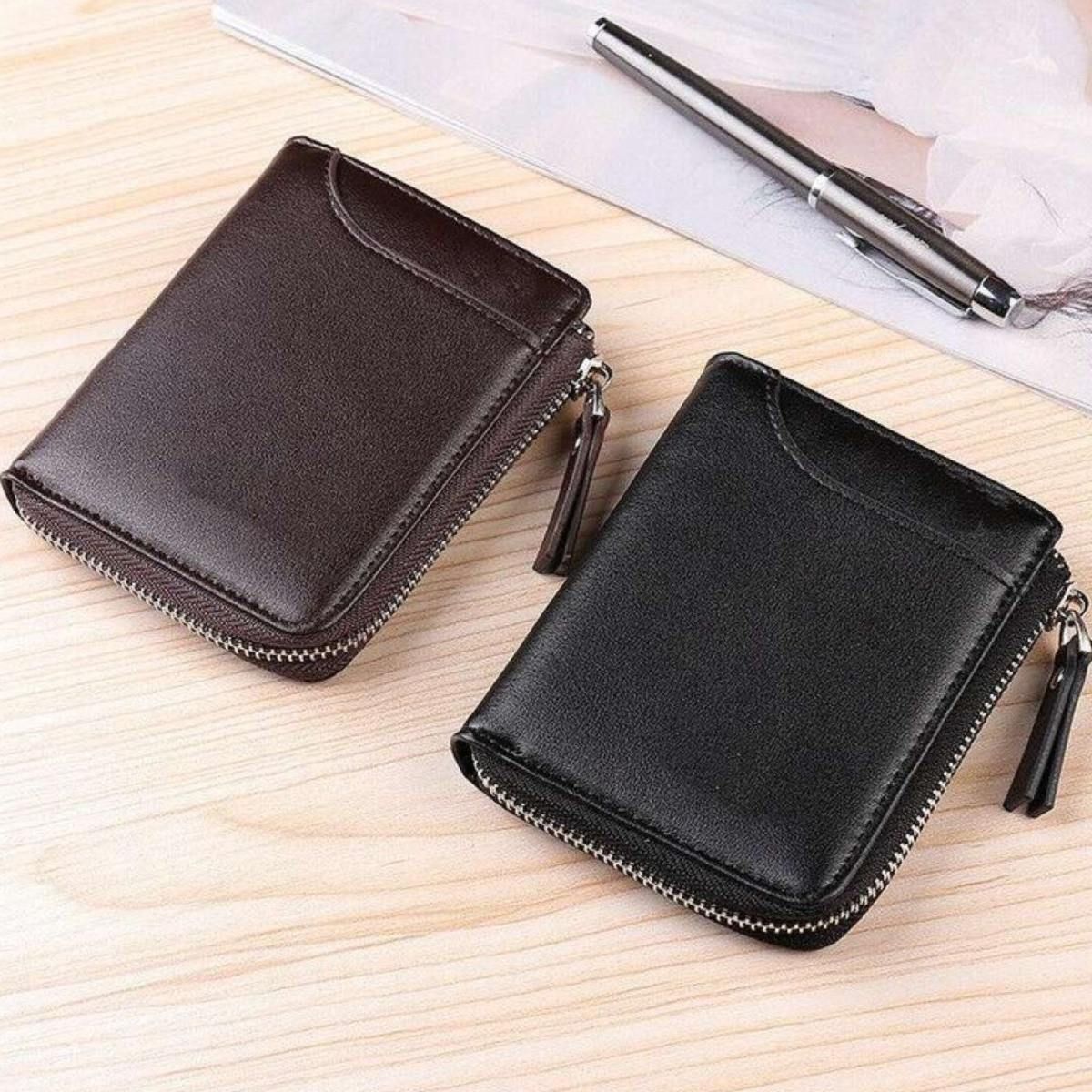 Wallets Card Holder Rfid Mini Money Bag Luxury Boys Wallet Leather With Coin Pocket NFC ID Credit Card Wallet