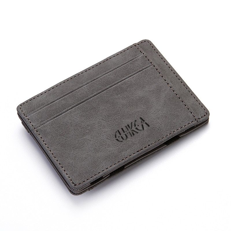 Magic Men Credit Card Holder Leather Purse for Cards Case Wallet for Credit ID Bank Card Holder Male Women Cardholder and Coins